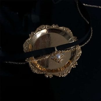 Vintage Kpop Velvet Black Choker Love Heart Pendant Imitation Pearls Short Chain Necklace for Women Girls Gifts Party 3