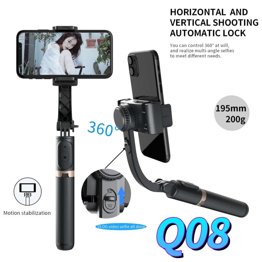 Selfie Stick Mobile Phone Content Creator Social Media iPhone Android 1