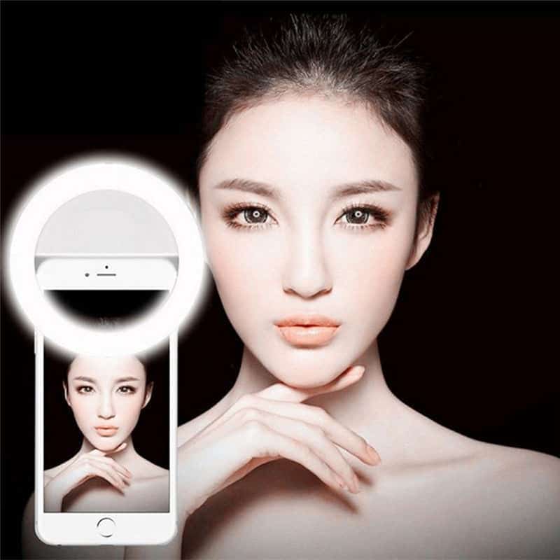 Akku Selfielicht Ringlicht Handy iPhone Android 32