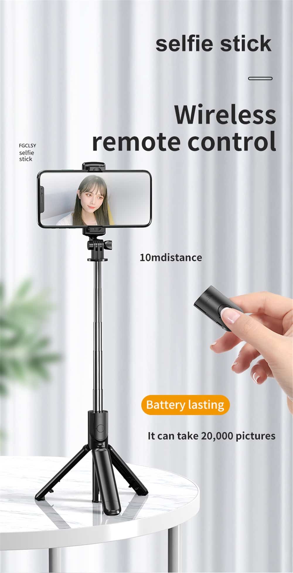 Wireless Bluetooth Selfie Stick Handy iPhone Android 43