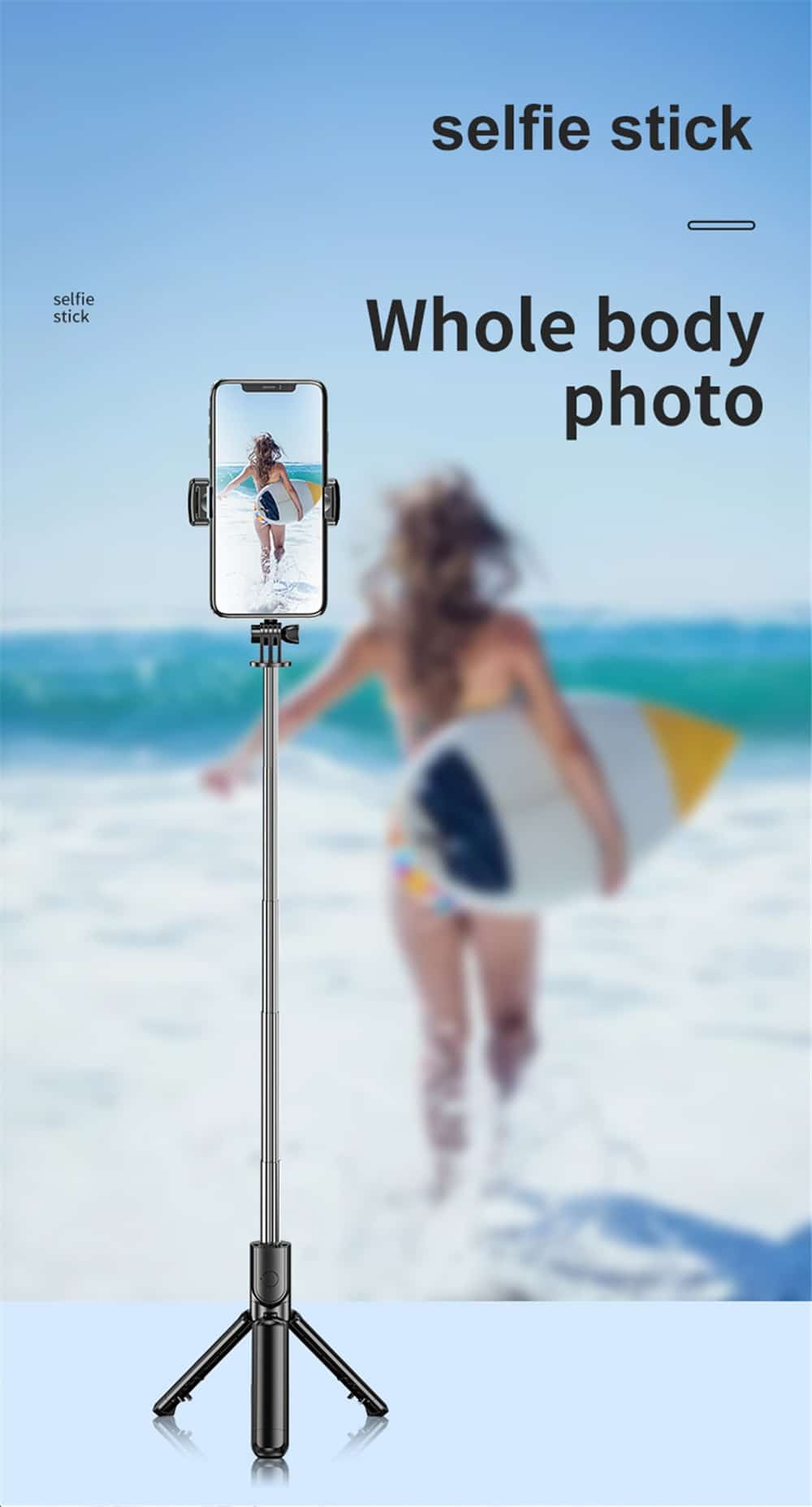 Wireless Bluetooth Selfie Stick Handy iPhone Android 51