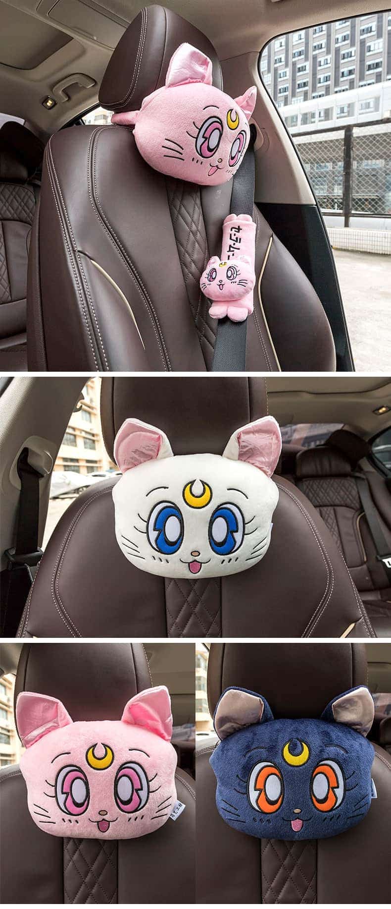 Kawaii Auto Plushies Sitzgurt Kissen 4