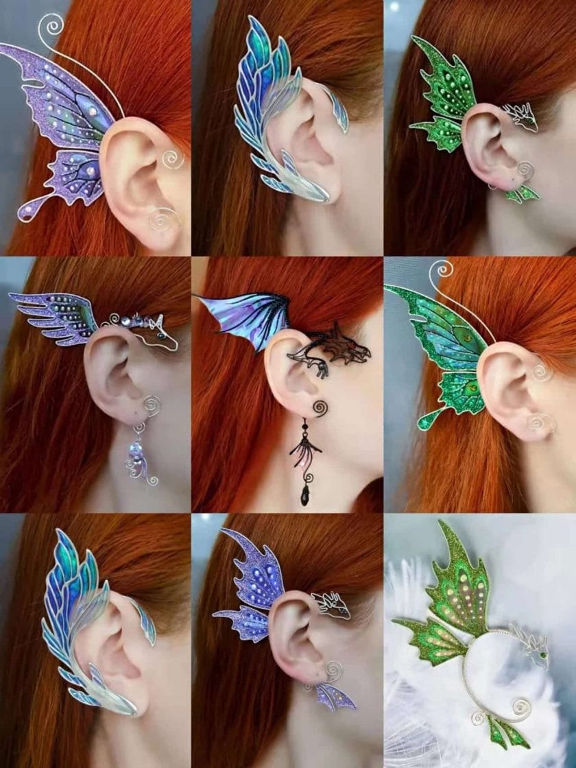 Fashion Without Hole Cosplay Ear Jewellery Clip Earring Elf Dragon 6