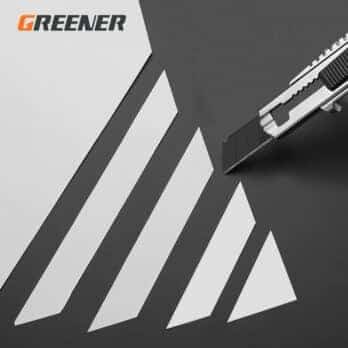 GREENER Utility Knife Paper Cutter New Youpin High Carbon Steel Art Gold Metal Blade Self-Locking Design Sharp Angle 2