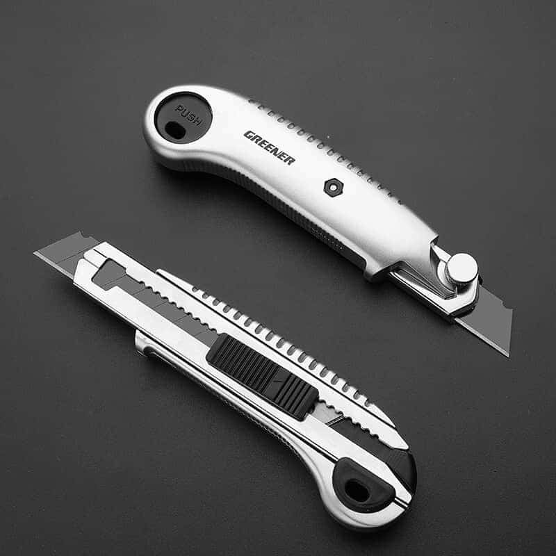 GREENER Utility Knife Paper Cutter New Youpin High Carbon Steel Art Gold Metal Blade Self-Locking Design Sharp Angle 1