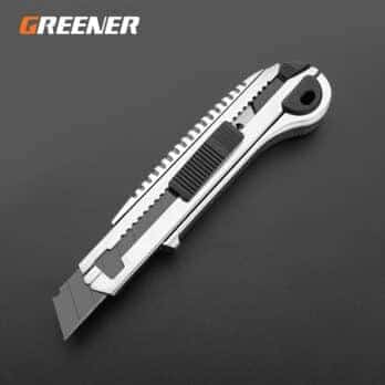 GREENER Utility Knife Paper Cutter New Youpin High Carbon Steel Art Gold Metal Blade Self-Locking Design Sharp Angle 3