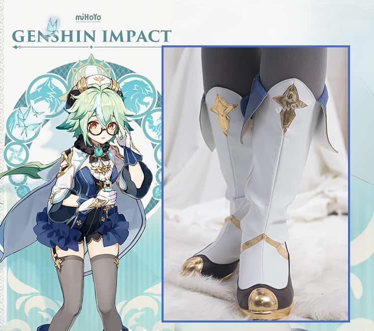 Genshin Impact Schuhe Sucrose Stiefel Saccharose 14