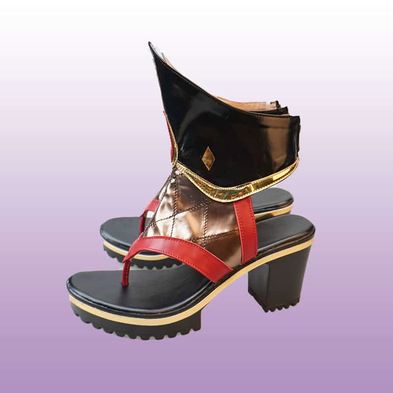 Genshin Impact Kuki Shinobu Stiefel Schuhe 3