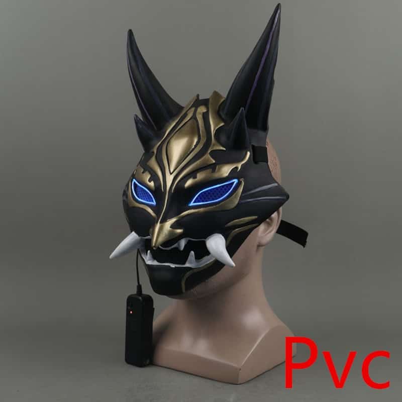 Game Genshin Impact Xiao Cosplay Masks Resin Helmet Halloween Party Prop Carnival Costume 31