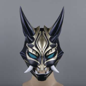 Game Genshin Impact Xiao Cosplay Masks Resin Helmet Halloween Party Prop Carnival Costume 2