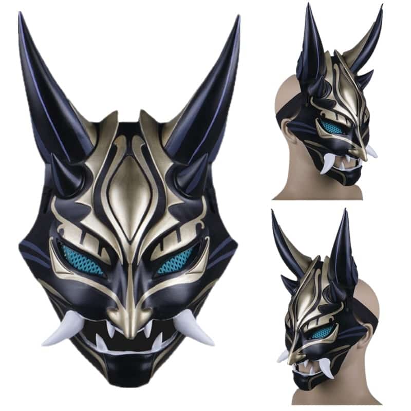 Game Genshin Impact Xiao Cosplay Masks Resin Helmet Halloween Party Prop Carnival Costume 1