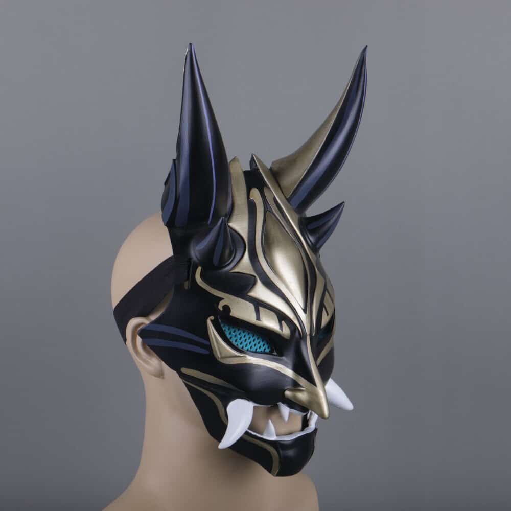 Game Genshin Impact Xiao Cosplay Masks Resin Helmet Halloween Party Prop Carnival Costume 3