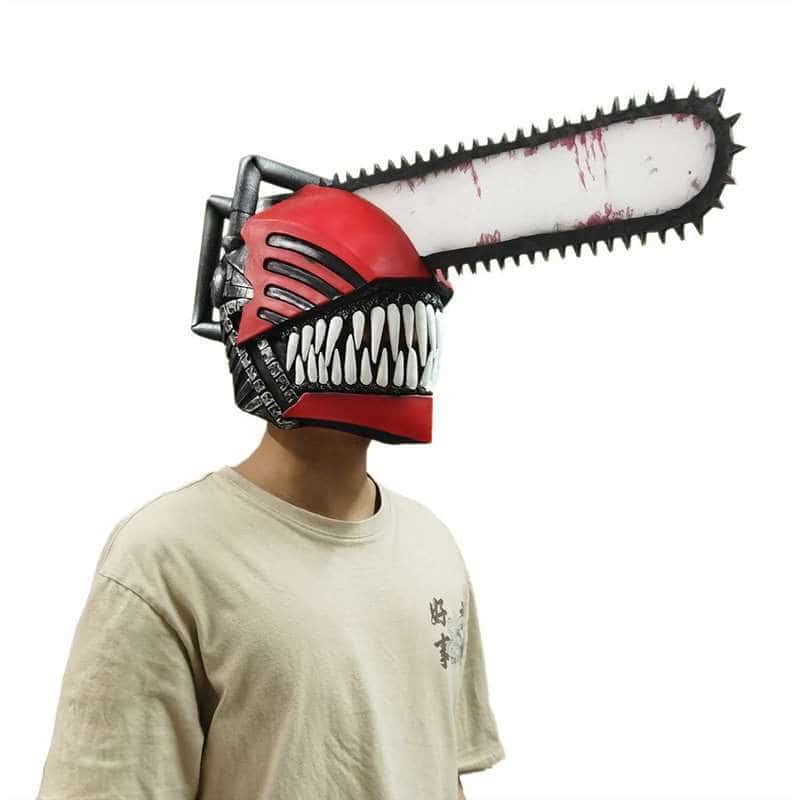 Anime Chainsaw Man Cosplay Maske Denji Pochita Helm Kettensäge 6