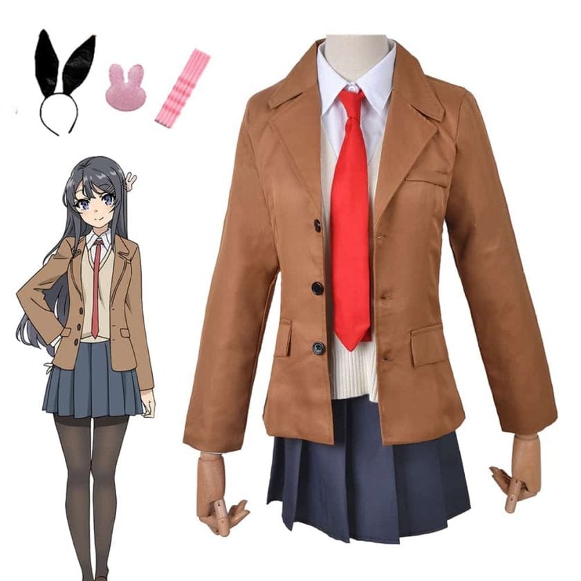 Anime Seishun Buta Yarou Sakurajima Mai Cosplay Bunny Girl Senpai 14