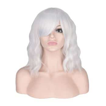 Curly Cosplay Wig blond Pony 4
