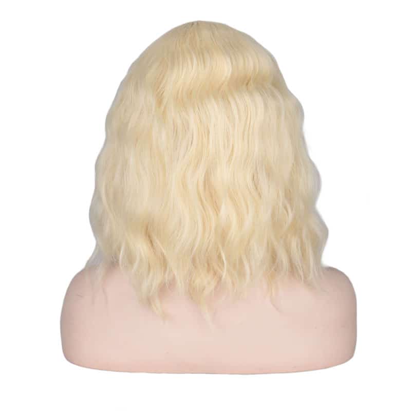 Curly Cosplay Wig blond Pony 3