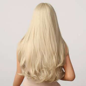 Lange Wig blonde Perücke 5