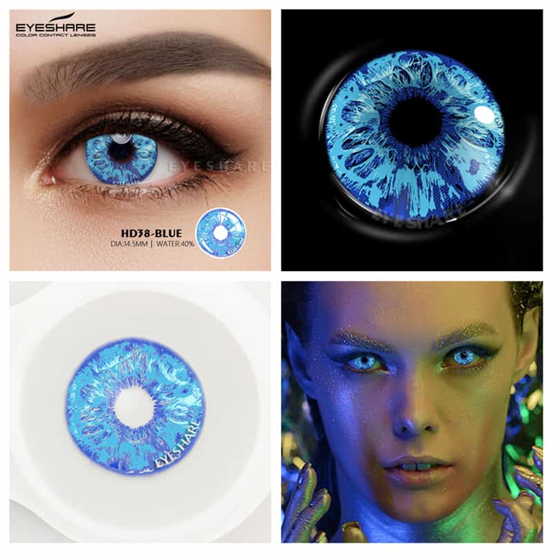 Verschiedene bunte Kontaktlinsen 12