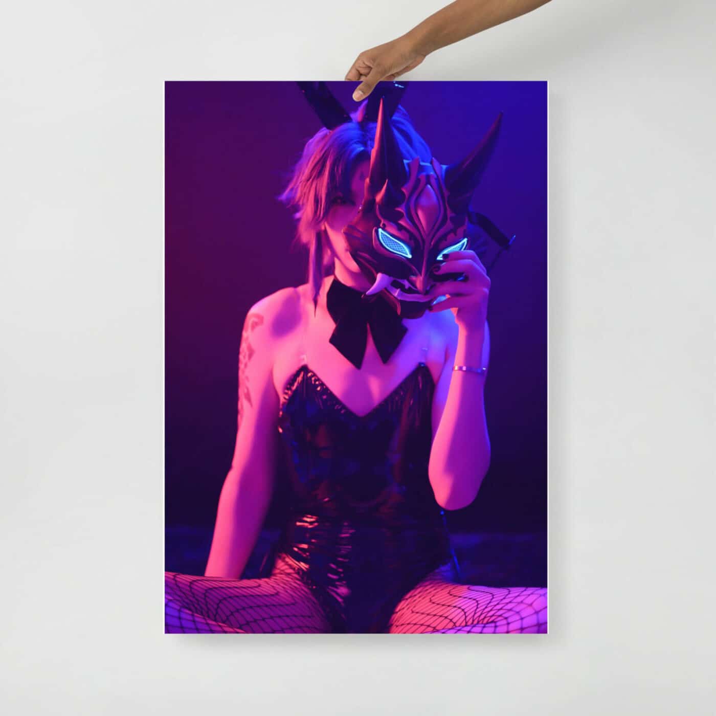 Take your Mask off Xiao Genshin Impact Cosplay Print Bild Poster 1