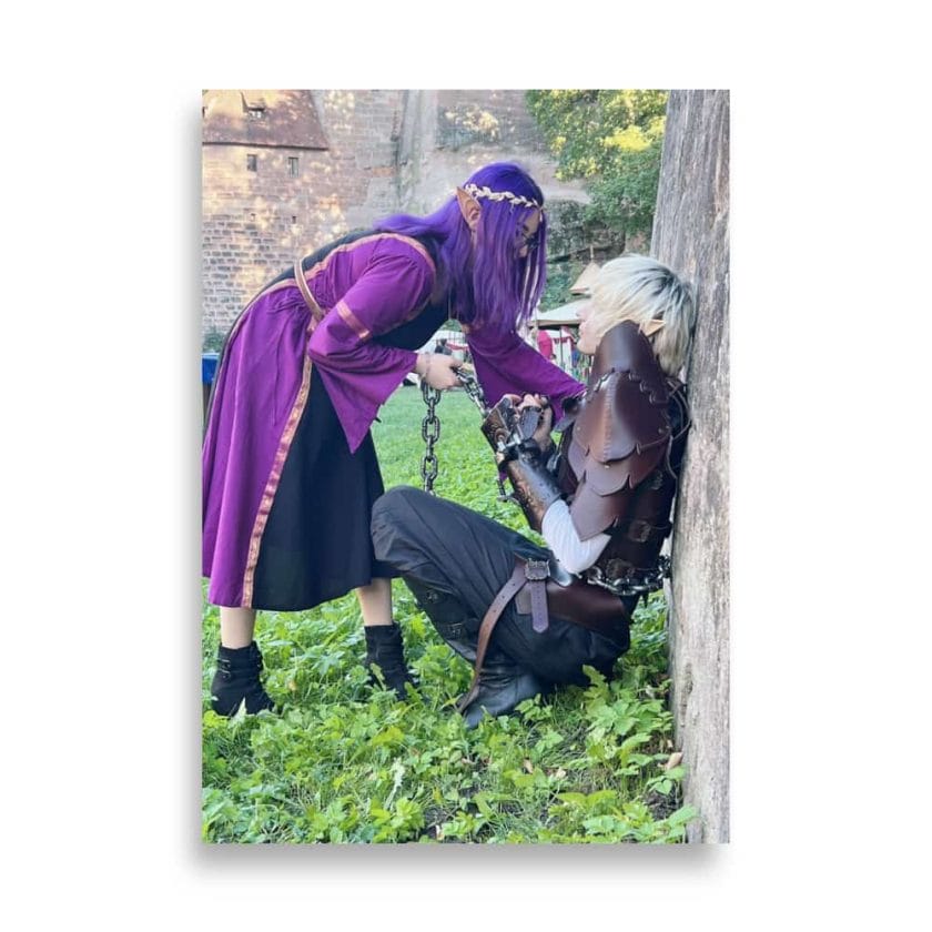 Knight and princess Cosplay Print Bild Poster 1
