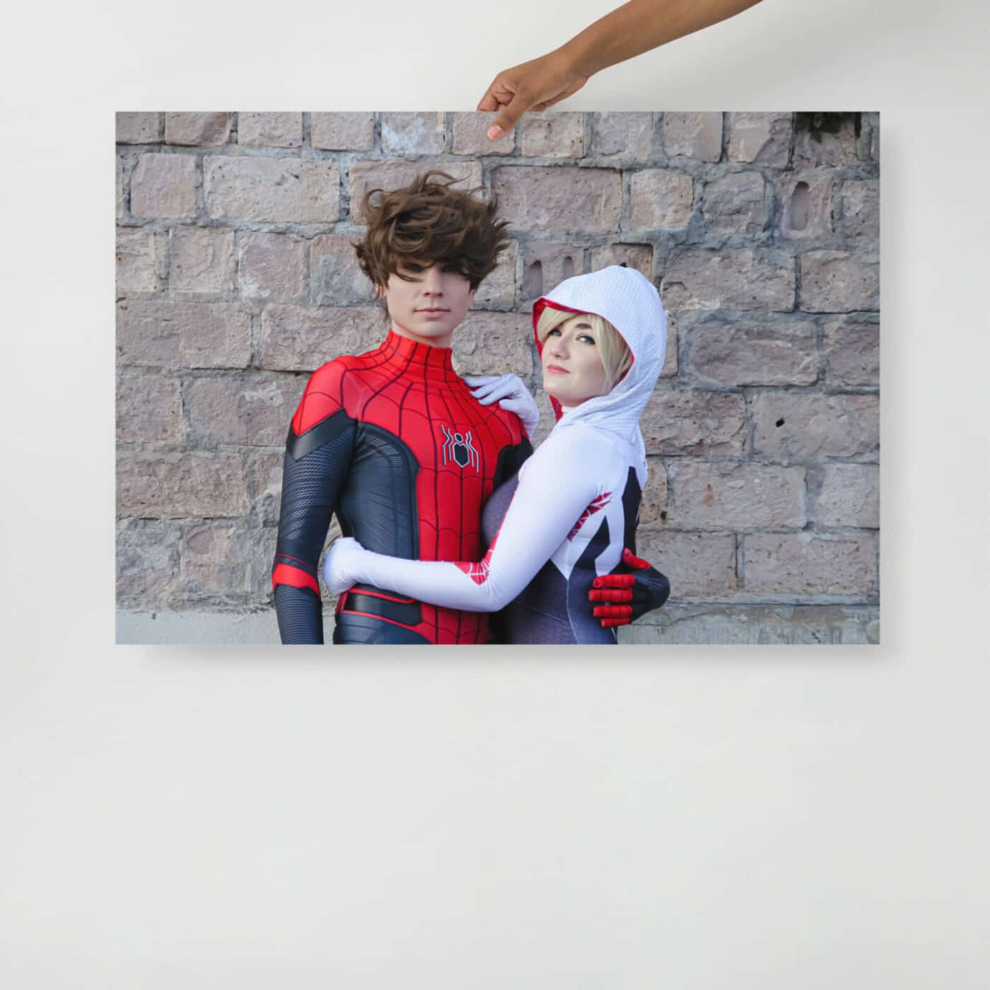 Spider Boy Superhero Couple Cosplay Print Bild Poster 3