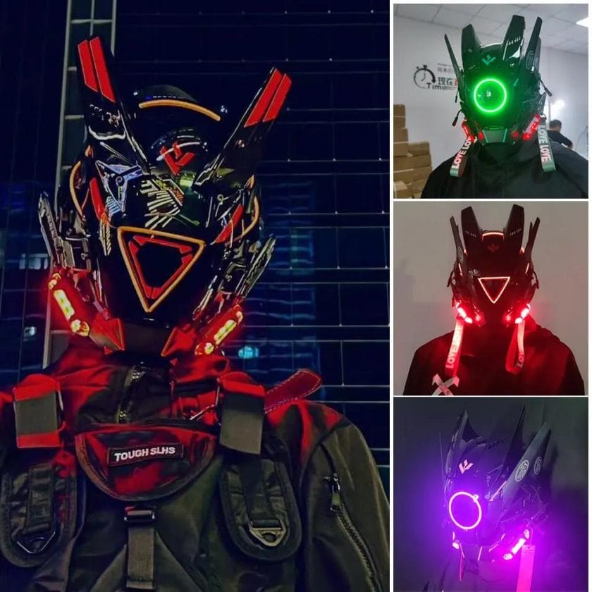 Technology LED Maske Cyberpunk 4