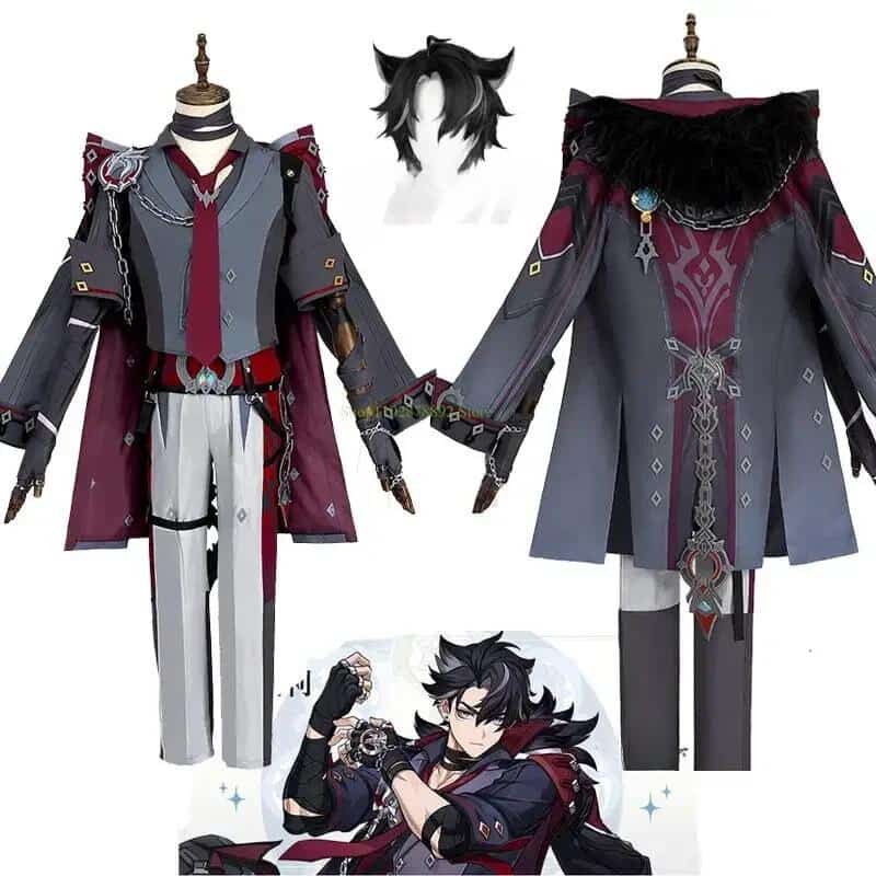 Genshin Impact Fontaine Wriothesley Cosplay Costume 1