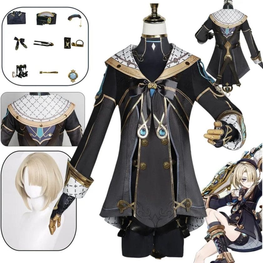 Anime Game Genshin Impact Freminet Cosplay Costume Hat Outfit Carnival Uniform Halloween Party Clothing 1