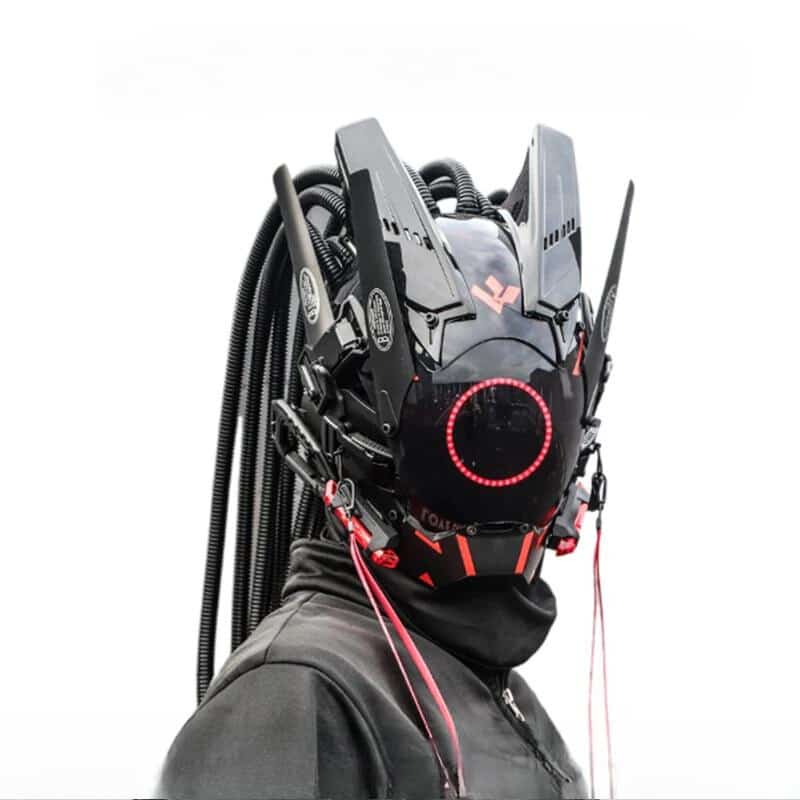 Cyberpunk Maske RGB Lighting LED Kopf Helm 1