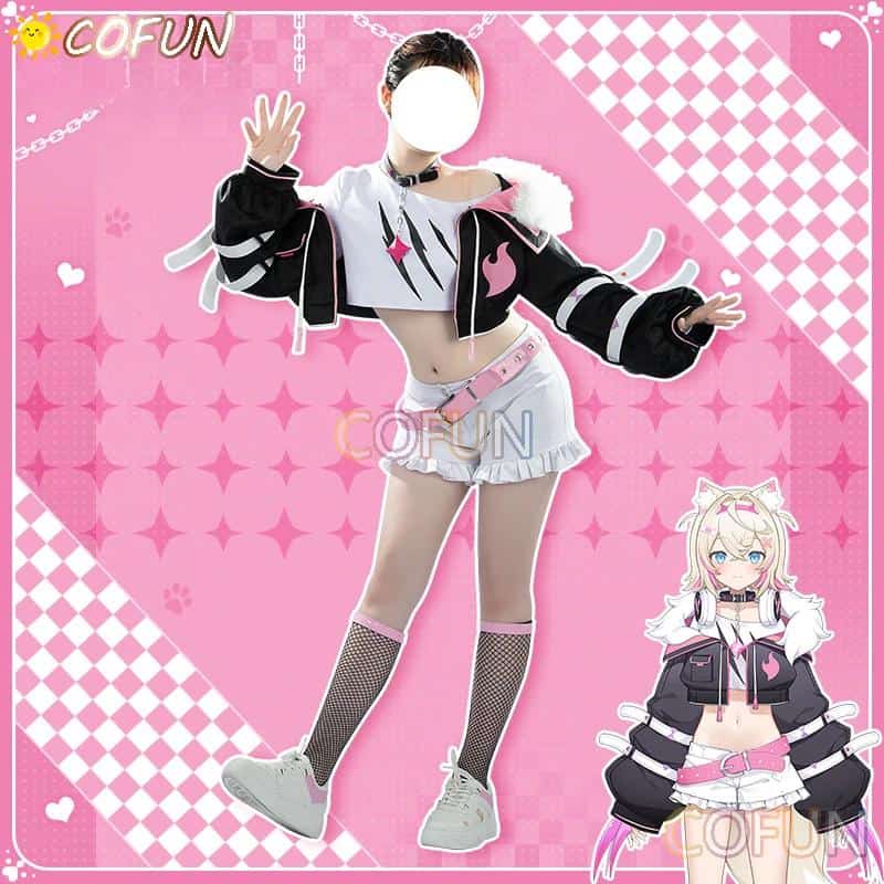 [Customized] NIJISANJI Vtuber Hololive EN Advent Mococo Abyssgard Cosplay Costume Halloween Outfits Women New Suit Uniform 1