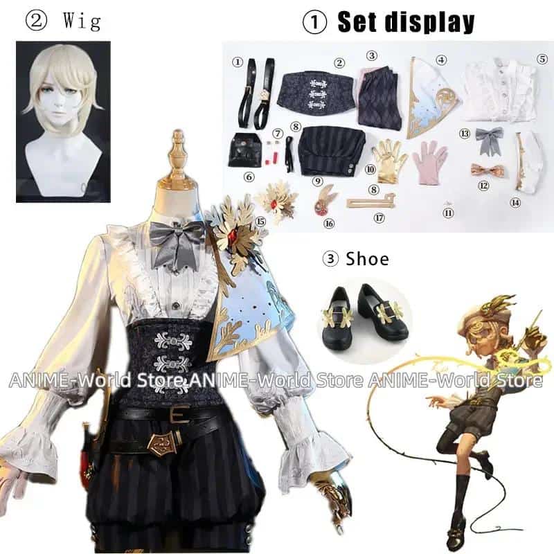 Game Identity V Survivor Painter Edgar Valden Cosplay Costume Fancy Suit Party Outfits Halloween Carnival Uniforms outfit Shoes 1