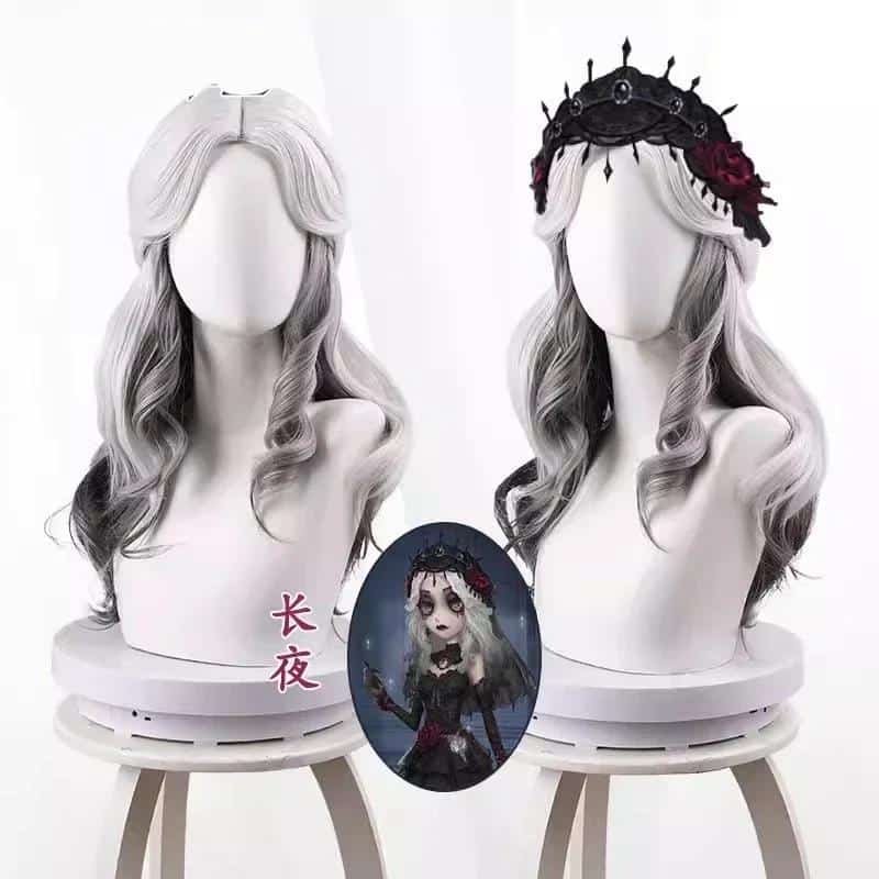 Game Identity V Psychologist Dr. Ada Mesmer Cosplay Wig Women Heat Resistant Synthetic Hair  Halloween Party +Wig Cap 1