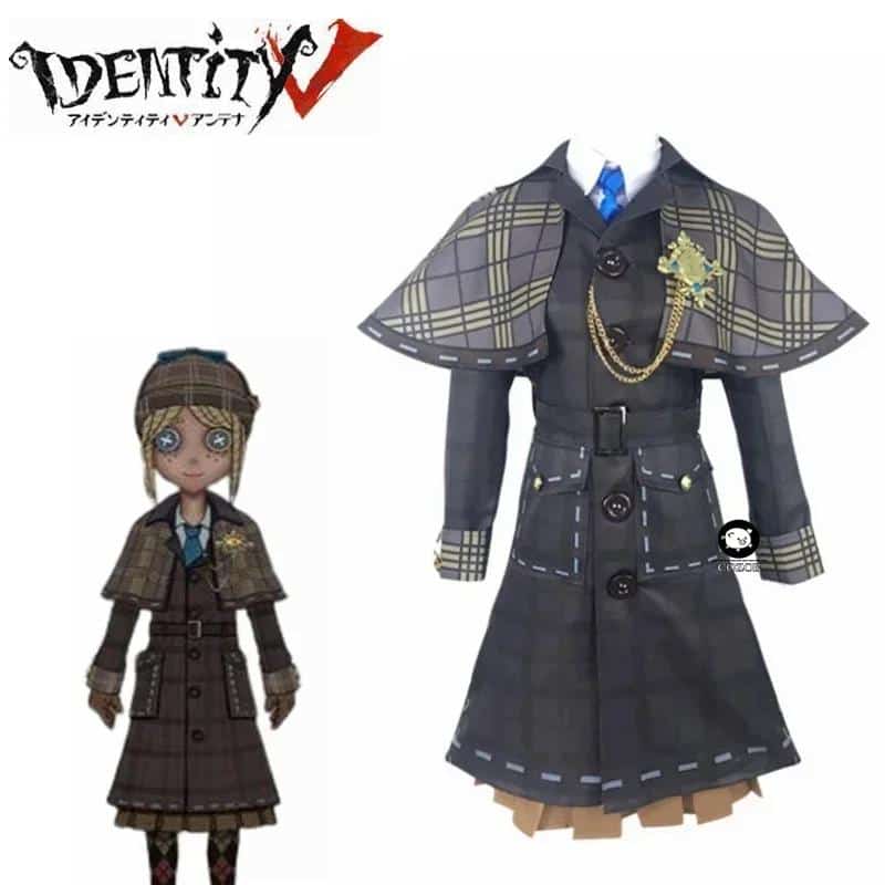 Anime! Identity V Emma Woods Miss Truth The First Anniversary British Detective Gothic Uniform Cosplay Costume NEW Free Shipping 1