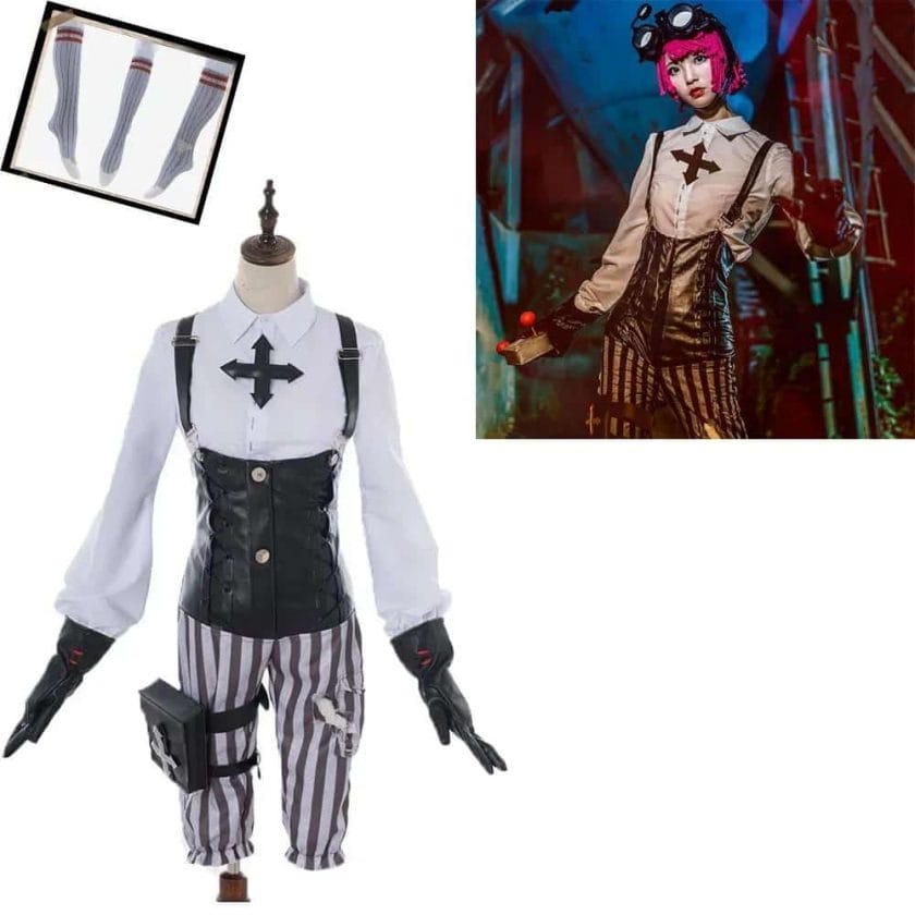 Game Identity V Cosplay Costume Tracy Reznik Cosplay Costume Halloween Carnival Party Machinist Cosplay Full Set 1