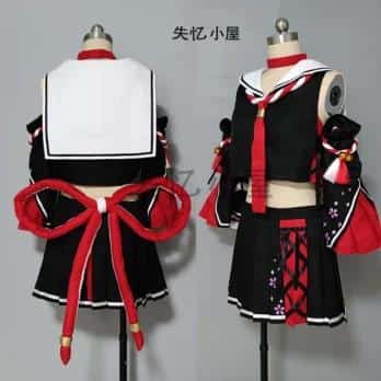Azur Lane Vtuber Hololive Okami Mio Cosplay Costume Halloween Party Outfit Custom Made Any Size 2