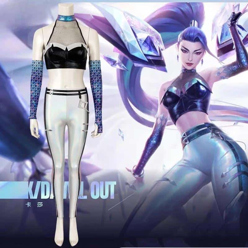 League of Legends Daughter of The Void KaiSa Cosplay Halloween Christmas Party Costume Cos Women Cute Sexy Clothes Role Play 1