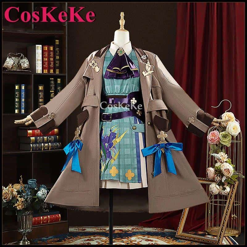 【Customized】CosKeKe Enna Alouette Cosplay Anime VTuber NIJISANJI Costume Lovely Winter Outfit Halloween Party Role Play Clothing 1