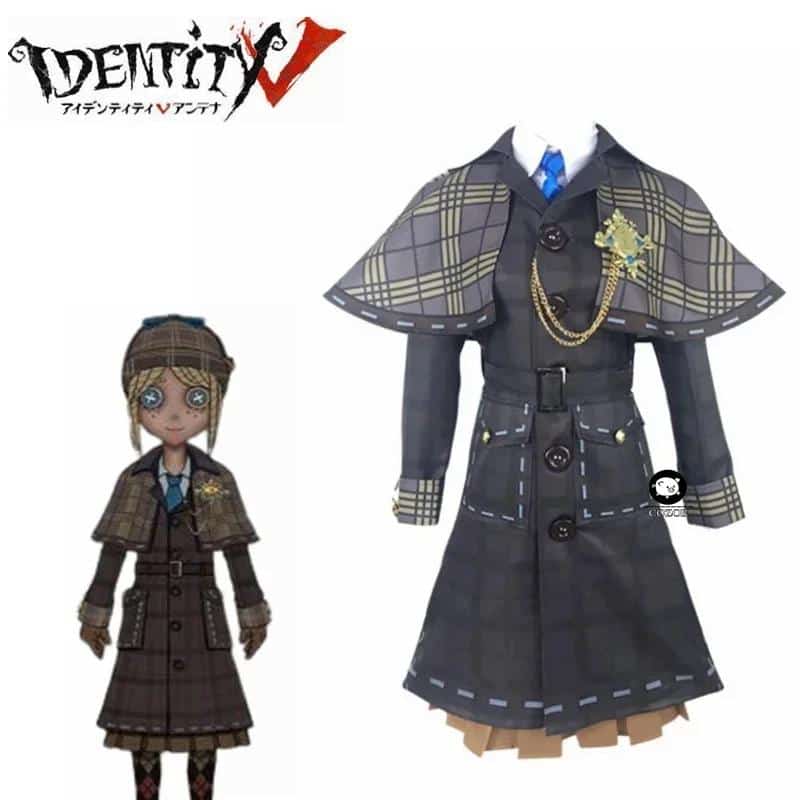 Anime! Identity V Emma Woods Miss Truth The First Anniversary British Detective Gothic Uniform Cosplay Costume NEW Free Shipping 1