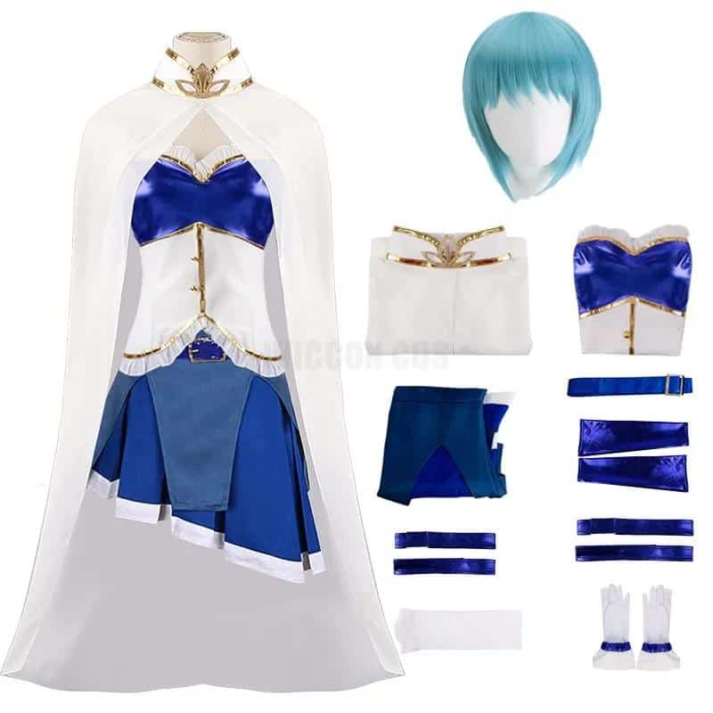 Anime Magical Girl Puella Magi Madoka Magica Akemi Homura Kaname Madoka Cosplay Costume Mahou Shoujo Wig Battle Suit Dress Skirt 1