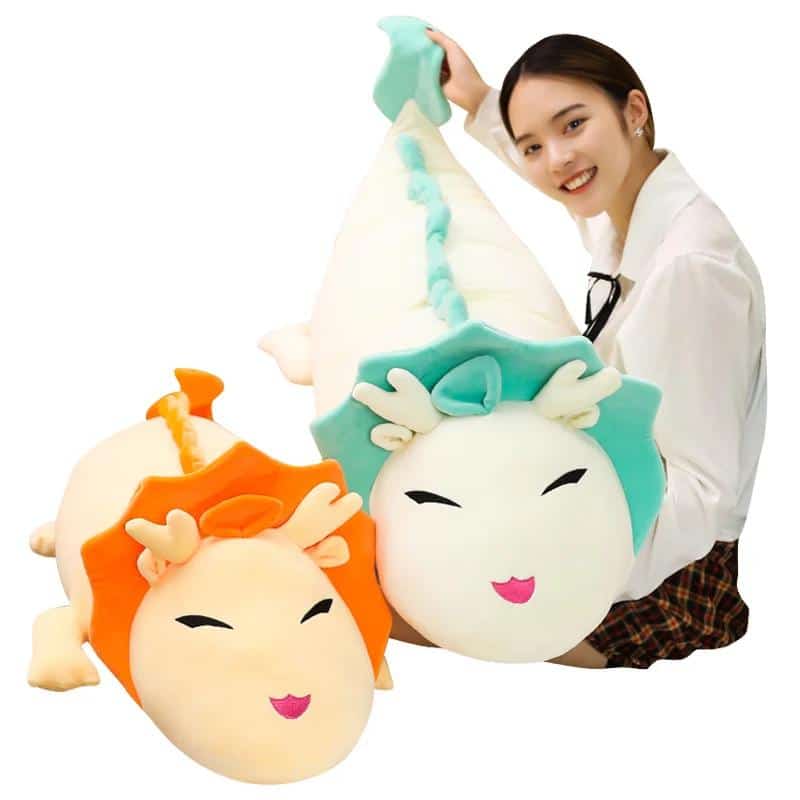 90-150cm White Dragon Long Pillow Cute Dragon Plush Toy Soft Cartoon Three Colors Dinosaur Stuffed Toys Sleeping Cushion Gift 1