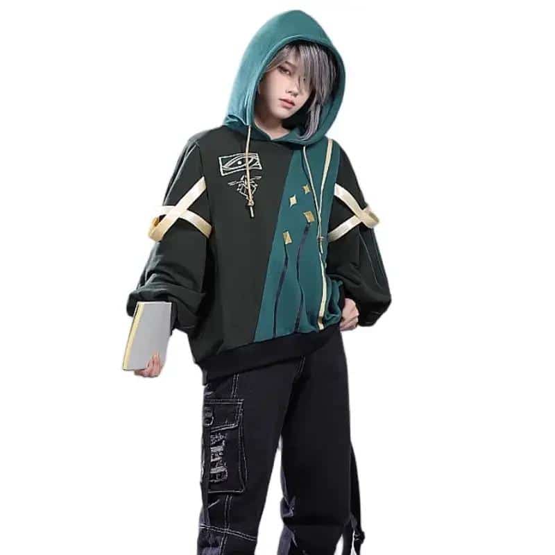 Genshin Impact Hoodie Sweatshirt Streetwear Hip Hop Pullover Hooded Jacket Anime Alhaitham 1