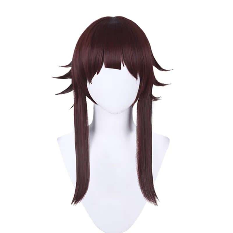 Megumin Cosplay Wig Anime God's Blessing on this Wonderful World Dark Red Brown Hair Heat Resistant Synthetic Wigs + Wig Cap 1