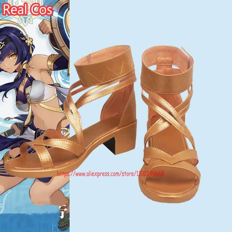 RealCos Genshin Impact Sumeru Candace Cosplay Shoes Boots Halloween Cosplay Costume Accessory 1