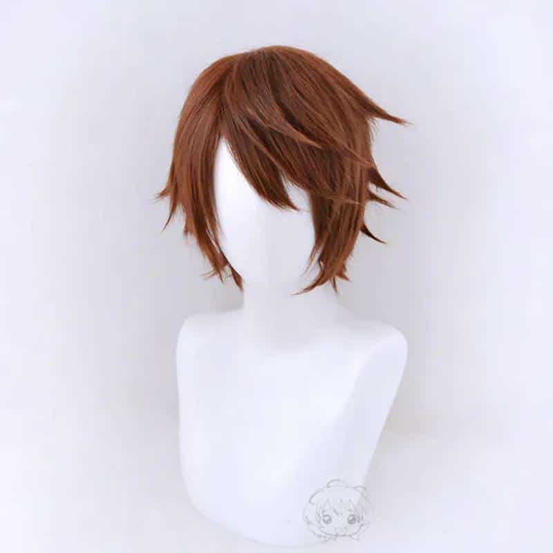 High Quality Anime Death Note Yagami Light Cosplay Wig Short Brown Heat Resistant Hair Pelucas Cosplay Wigs + Wig Cap 1