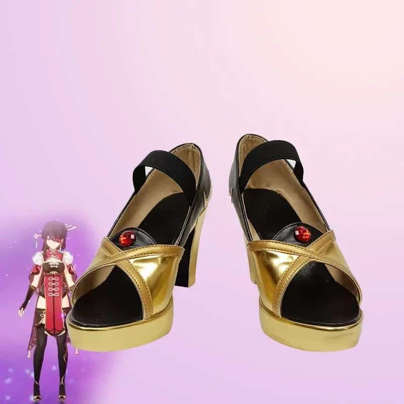 Anime Genshin Impact Cosplay Beidou Shoes Boot Halloween Carnival  Accessories 1