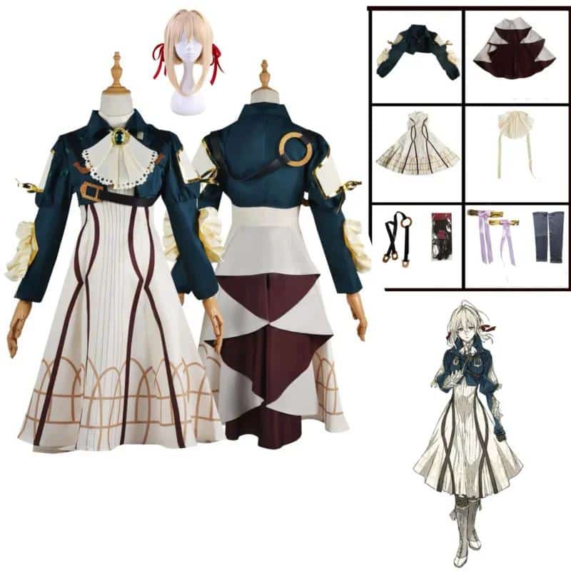 Anime Violet Evergarden Cosplay Costume High Quality Princess Maid Dress Halloween Carnival Prom Skirt For Woman 1