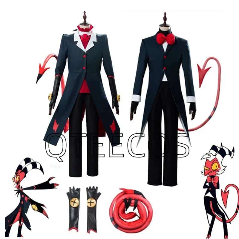 Hazbin Cosplay Costume Hotels Helluva Boss Uniform Suit Men Women Anime Halloween Carnival Costumes 1