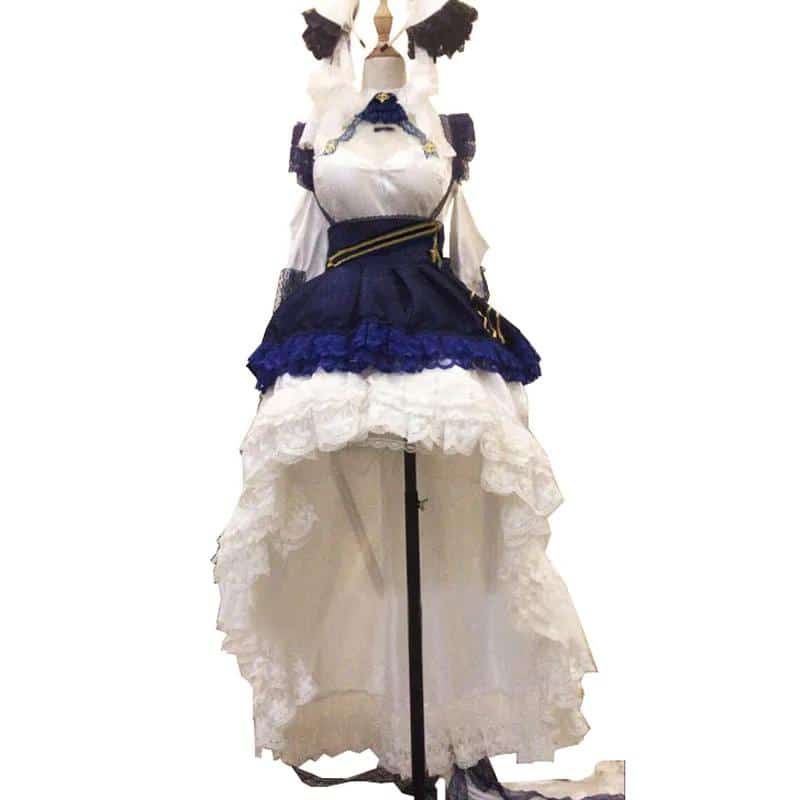 Custom made/size Cheshire Azur Lane Cosplay Cheshire Cosplay costume maid dress 1
