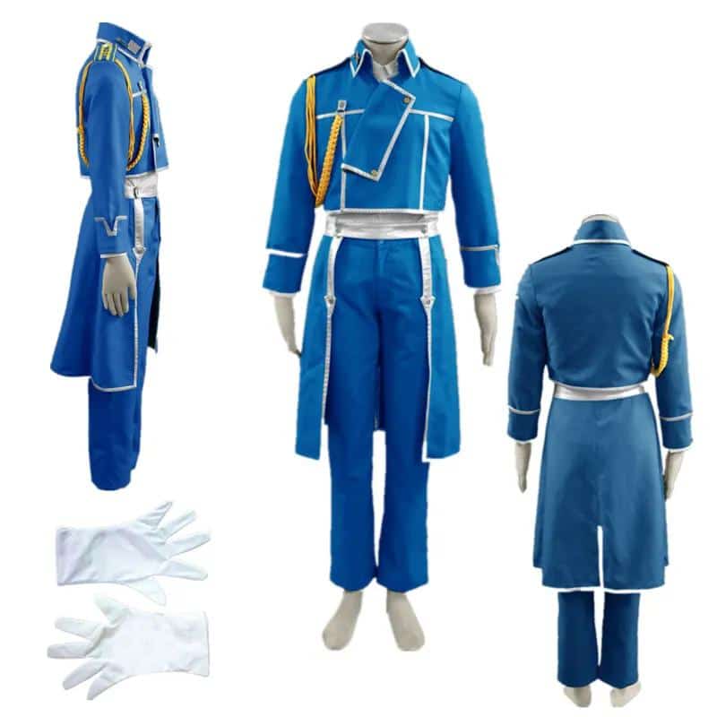 Anime Cosplau Fullmetal Alchemist Mustang Uniform Cosplay Costume Halloween costumes 1