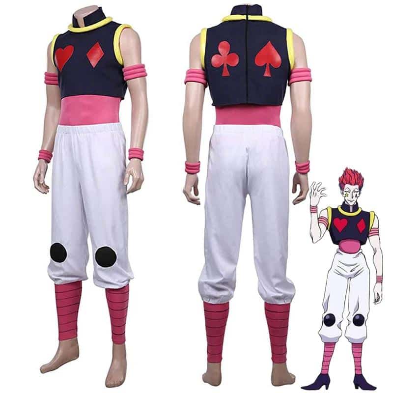 Anime HUNTER×HUNTER Hisoka Cosplay Uniform Vest Pants Outfits Killua Zoldyck HIsoka Cosplay Costumes 1